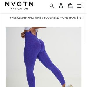 NVGTN Electric Blue leggings size small